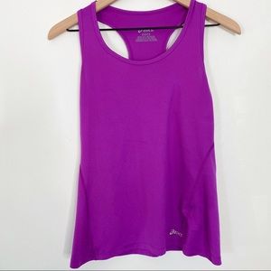 Oasics purple workout tank size small
